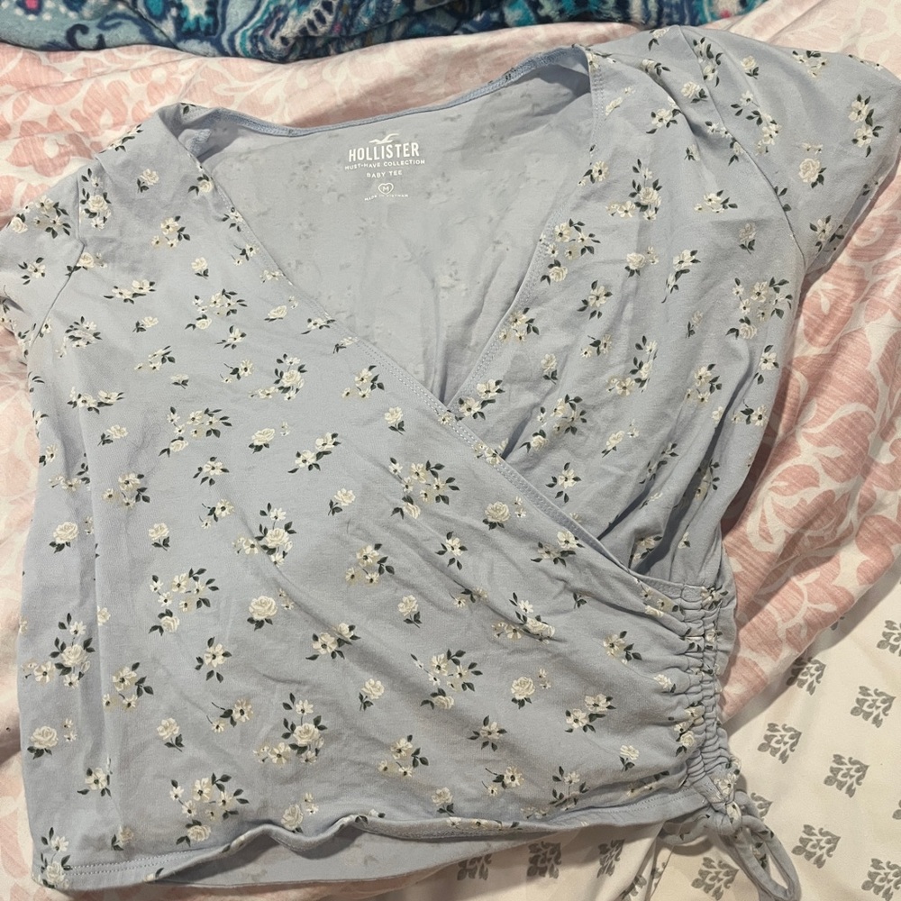 Hollister Blue Baby Tee